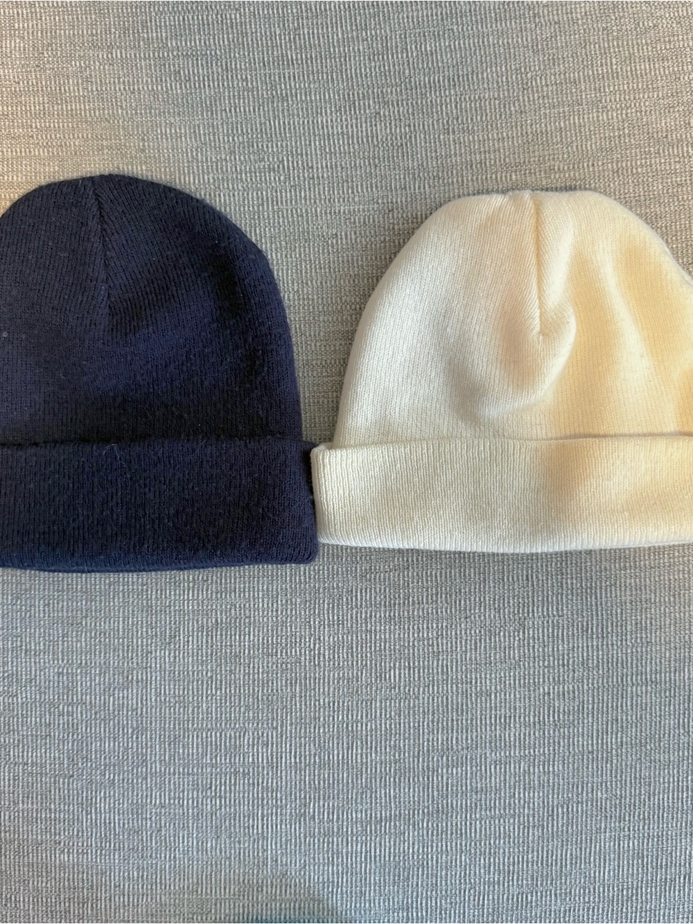 Artex Navy and Cream Beanie Bundle
